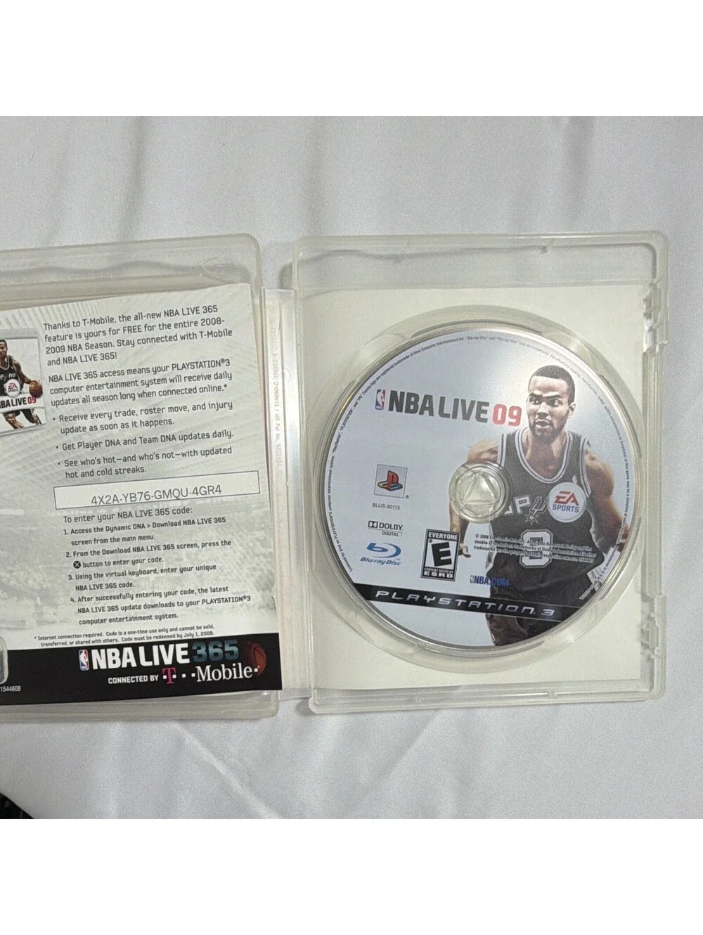 EA Sports NBA Live 09 Sony PlayStation 3 Basketball Sports E 2008 Online Play